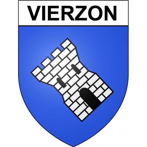 Vierzon 18 ville Stickers blason autocollant adhésif