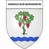 Vignoux-sur-Barangeon 18 ville Stickers blason autocollant adhésif