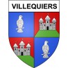 Villequiers 18 ville Stickers blason autocollant adhésif