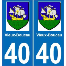 40 Soorts-Hossegor aufkleber platte wappen wappen sticker abteilung stadt