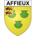 Affieux 19 ville Stickers blason autocollant adhésif