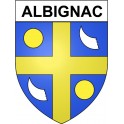 Albignac 19 ville Stickers blason autocollant adhésif