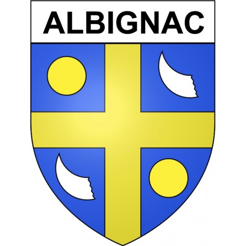 Albignac 19 ville Stickers blason autocollant adhésif
