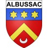 Albussac 19 ville Stickers blason autocollant adhésif