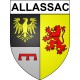 Allassac 19 ville Stickers blason autocollant adhésif