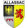 Allassac 19 ville Stickers blason autocollant adhésif