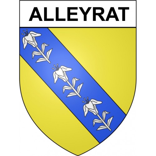 Alleyrat 19 ville Stickers blason autocollant adhésif