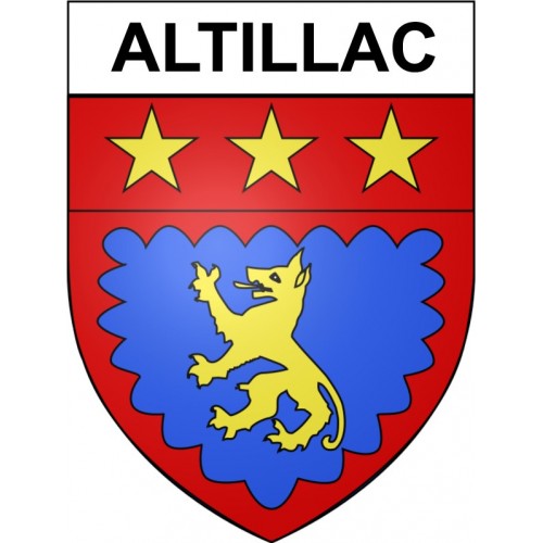 Altillac 19 ville Stickers blason autocollant adhésif