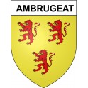 Ambrugeat 19 ville Stickers blason autocollant adhésif