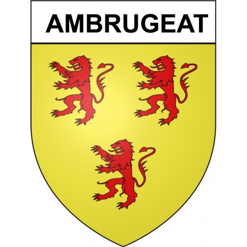 Ambrugeat 19 ville Stickers blason autocollant adhésif