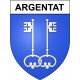 Pegatinas escudo de armas de Argentat adhesivo de la etiqueta engomada