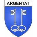 Argentat 19 ville Stickers blason autocollant adhésif