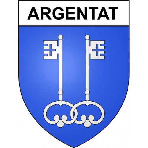 Argentat 19 ville Stickers blason autocollant adhésif