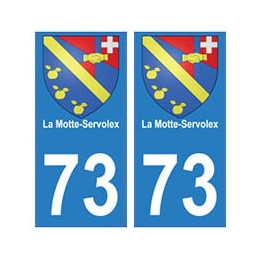 73 La Motte-Servolex blason autocollant plaque immatriculation ville