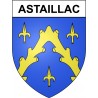 Astaillac 19 ville Stickers blason autocollant adhésif
