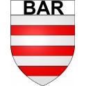 Bar 19 ville Stickers blason autocollant adhésif