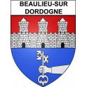 Stickers coat of arms Beaulieu-sur-Dordogne adhesive sticker