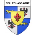 Bellechassagne 19 ville Stickers blason autocollant adhésif