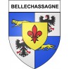 Bellechassagne 19 ville Stickers blason autocollant adhésif