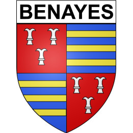 Benayes 19 ville Stickers blason autocollant adhésif