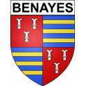 Benayes 19 ville Stickers blason autocollant adhésif