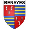 Benayes 19 ville Stickers blason autocollant adhésif