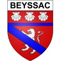 Beyssac 19 ville Stickers blason autocollant adhésif