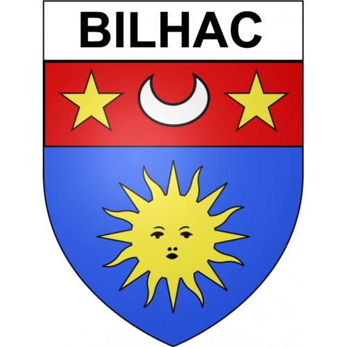 Bilhac 19 ville Stickers blason autocollant adhésif