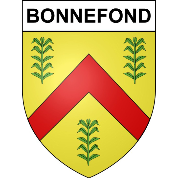 Bonnefond 19 ville Stickers blason autocollant adhésif