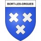 Bort-les-Orgues Sticker wappen, gelsenkirchen, augsburg, klebender aufkleber