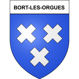 Bort-les-Orgues 19 ville Stickers blason autocollant adhésif
