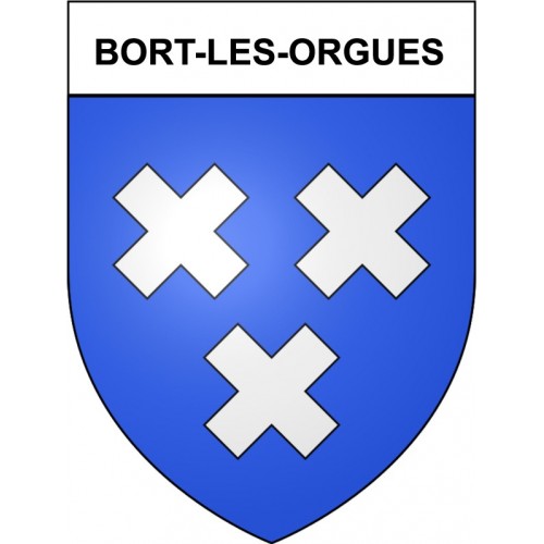 Bort-les-Orgues 19 ville Stickers blason autocollant adhésif