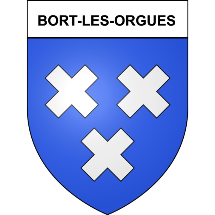 Bort-les-Orgues 19 ville Stickers blason autocollant adhésif
