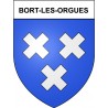 Bort-les-Orgues 19 ville Stickers blason autocollant adhésif