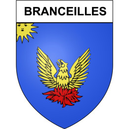 Branceilles 19 ville Stickers blason autocollant adhésif