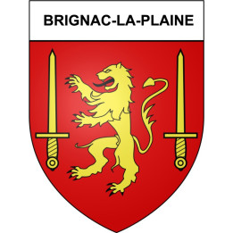 Brignac-la-Plaine 19 ville Stickers blason autocollant adhésif