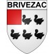 Stickers coat of arms Brivezac adhesive sticker