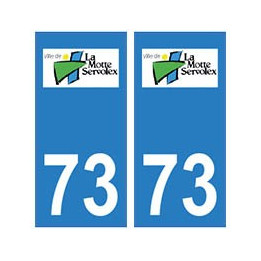 73 La Motte-Servolex logo autocollant plaque immatriculation ville