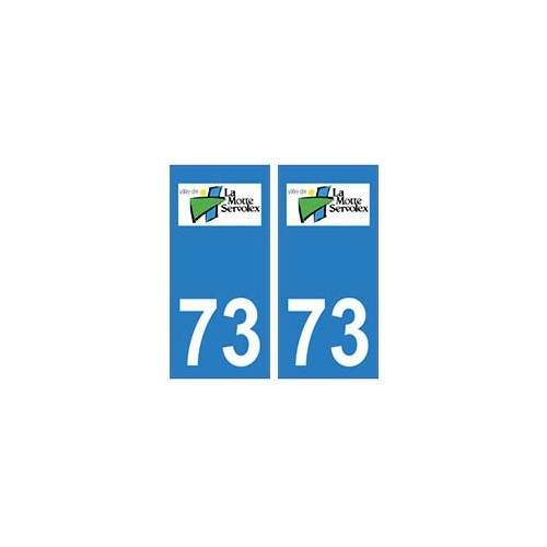 73 La Motte-Servolex logo autocollant plaque immatriculation ville