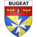 Bugeat 19 ville Stickers blason autocollant adhésif