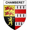 Chamberet 19 ville Stickers blason autocollant adhésif