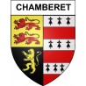 Chamberet 19 ville Stickers blason autocollant adhésif