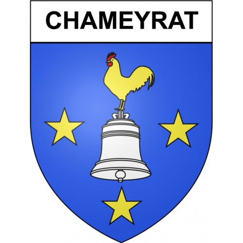 Chameyrat 19 ville Stickers blason autocollant adhésif