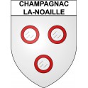 Champagnac-la-Noaille 19 ville Stickers blason autocollant adhésif