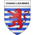 Chanac-les-Mines 19 ville Stickers blason autocollant adhésif
