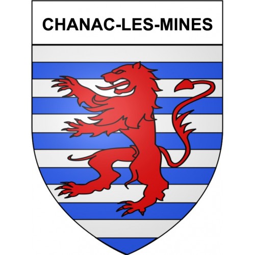 Chanac-les-Mines 19 ville Stickers blason autocollant adhésif