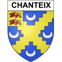 Chanteix 19 ville Stickers blason autocollant adhésif