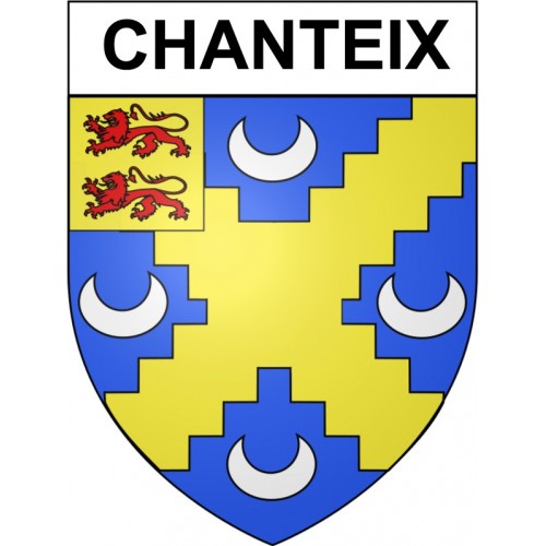 Chanteix 19 ville Stickers blason autocollant adhésif