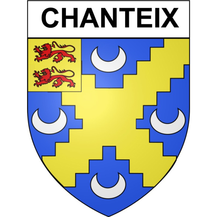 Chanteix 19 ville Stickers blason autocollant adhésif