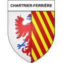 Chartrier-Ferrière 19 ville Stickers blason autocollant adhésif